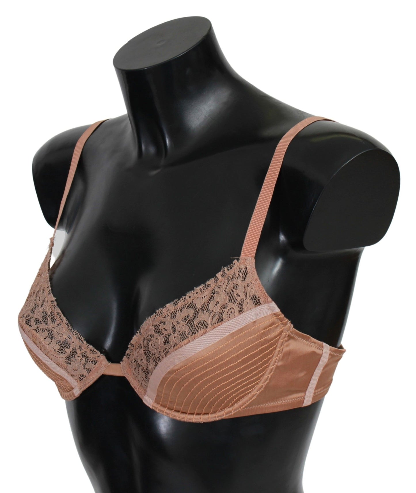  - Elegant Nude Lace Push-Up Bra