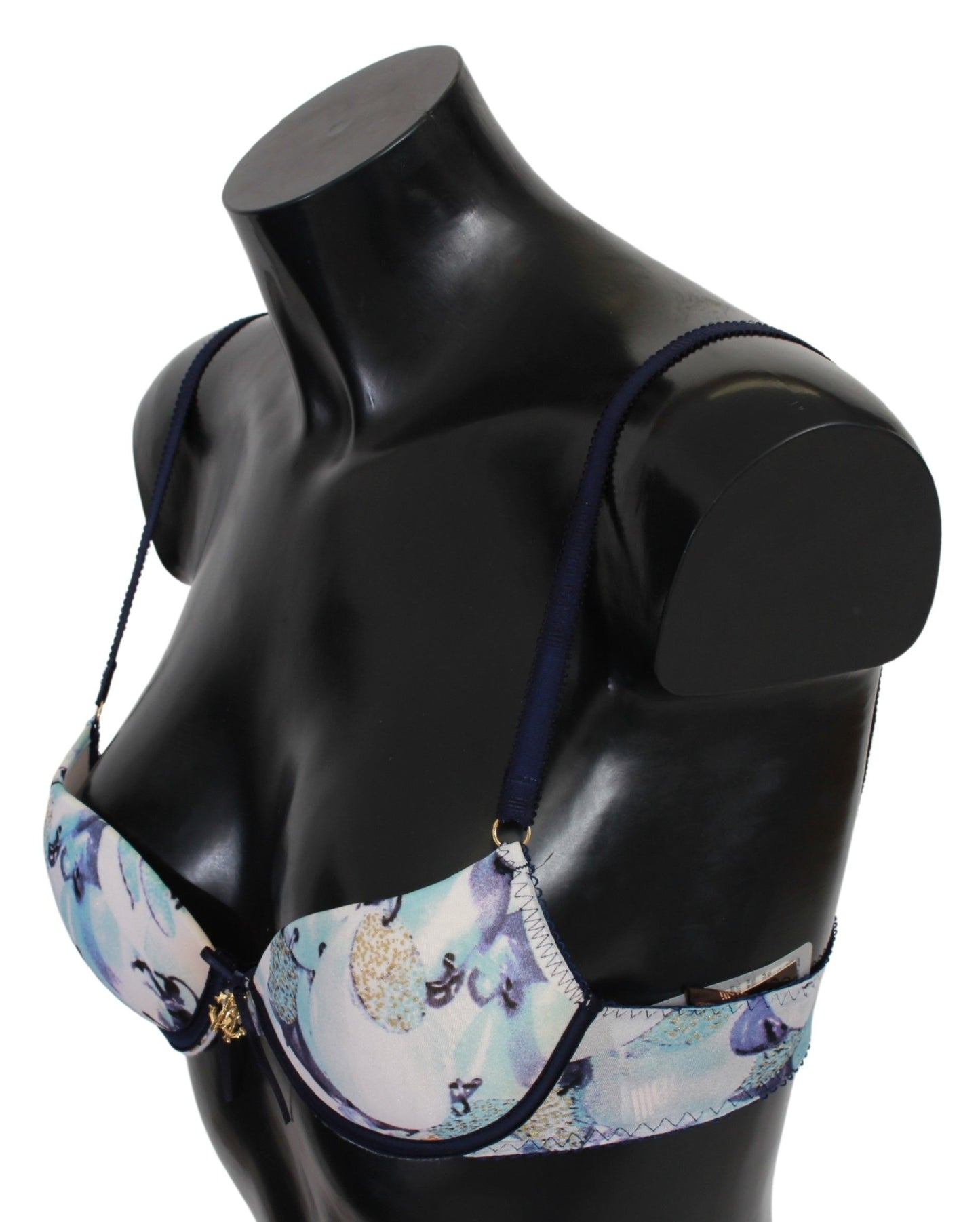  - Elegant Push-Up Bra in Blue Print