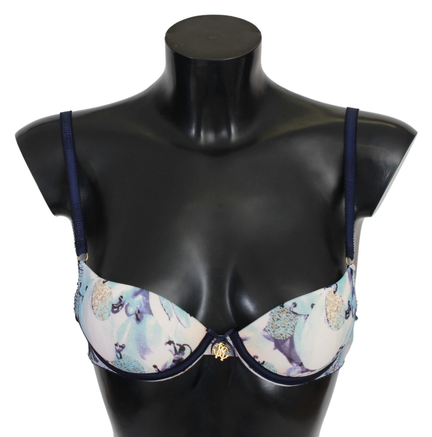  - Elegant Push-Up Bra in Blue Print