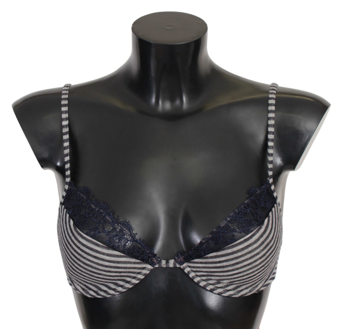  - Blue Stripes Lace Reggiseno Bra