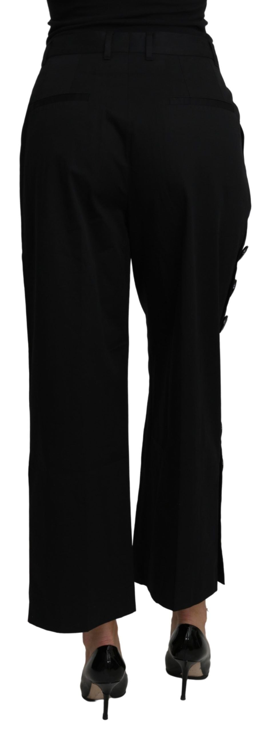  - Elegant High Waist Cropped Pants