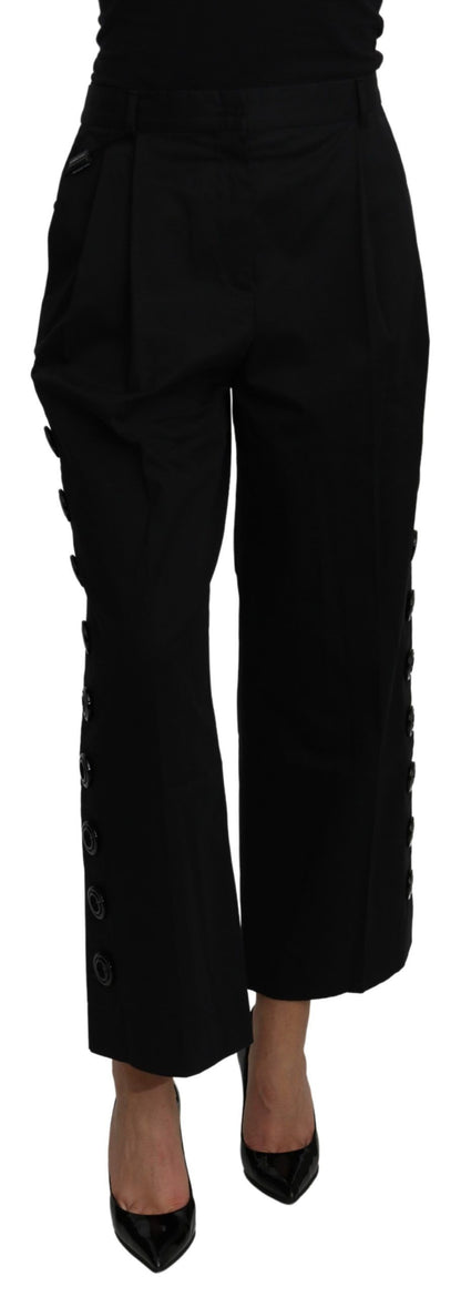  - Elegant High Waist Cropped Pants