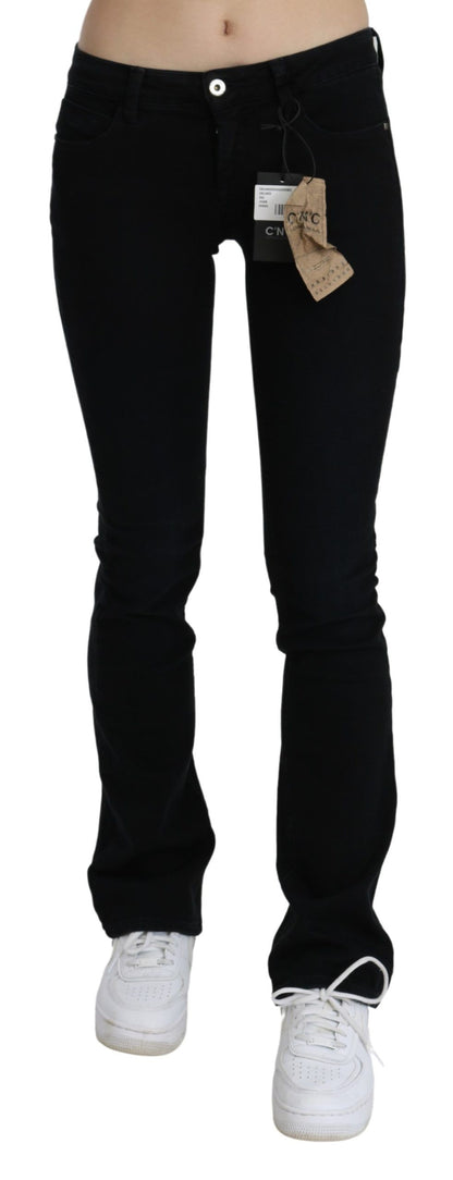  - Chic Black Slim Fit Low Waist Denim