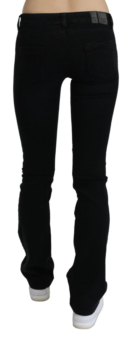  - Chic Black Slim Fit Low Waist Denim