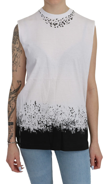  - Chic Sleeveless Cotton Crew Neck Top