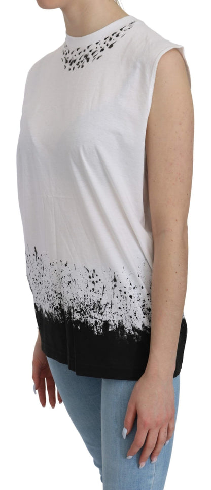  - Chic Sleeveless Cotton Crew Neck Top