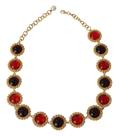  - Elegant Crystal Charm Statement Necklace