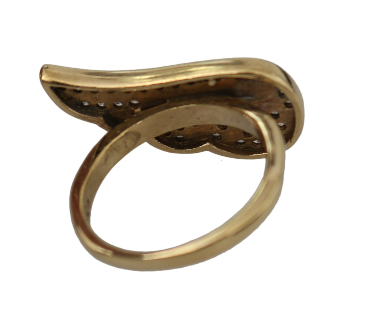  - Elegant Gold-Crystal Embellished Ring