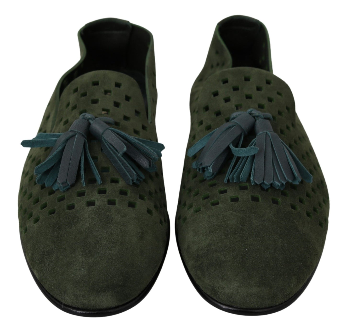  - Elegant Green Suede Loafers for Men