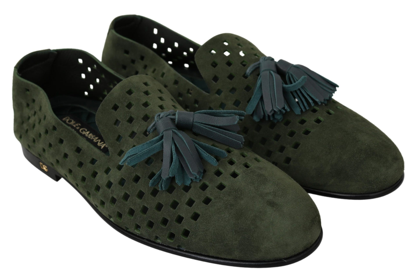  - Elegant Green Suede Loafers for Men