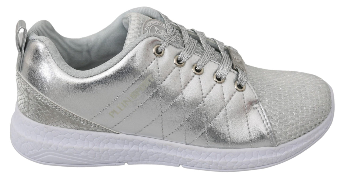  - Sleek Silver Sneakers for Trendsetters