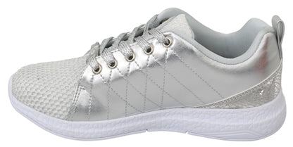  - Sleek Silver Sneakers for Trendsetters