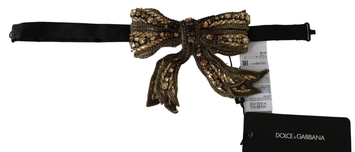 Elegant Silk Gold Bowtie - Dazzle in Style - The Luxe Alliance