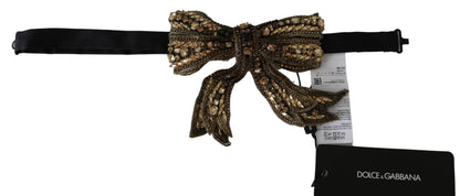 Elegant Silk Gold Bowtie - Dazzle in Style - The Luxe Alliance