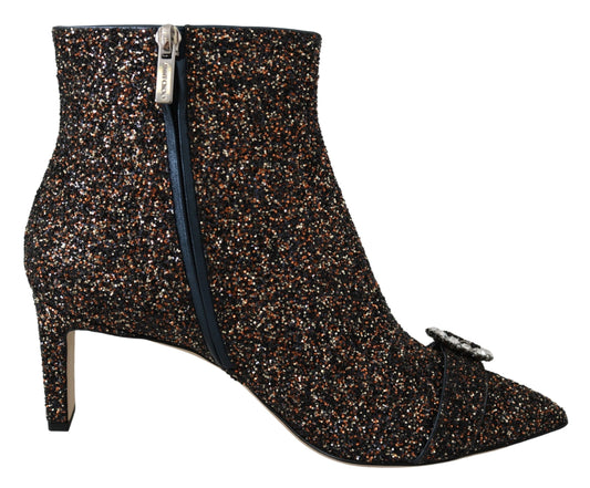  - Jimmy Choo Amethyst Mix Hanover Heeled Glitter Boots