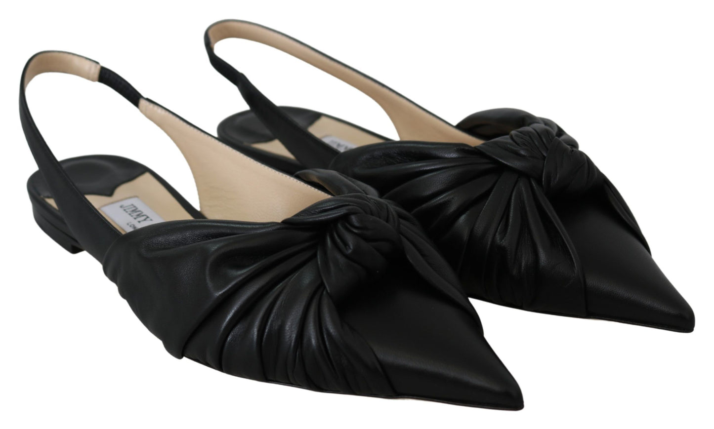  - Elegant Pointed Toe Leather Flats