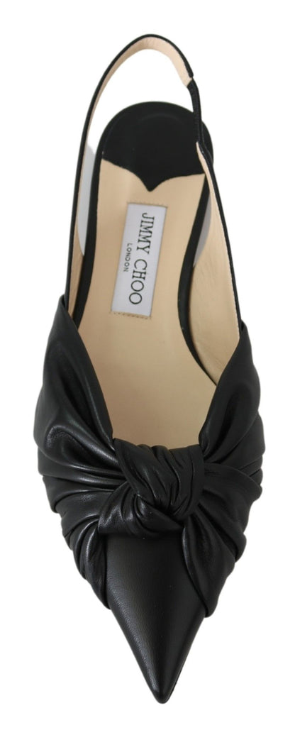  - Elegant Pointed Toe Leather Flats