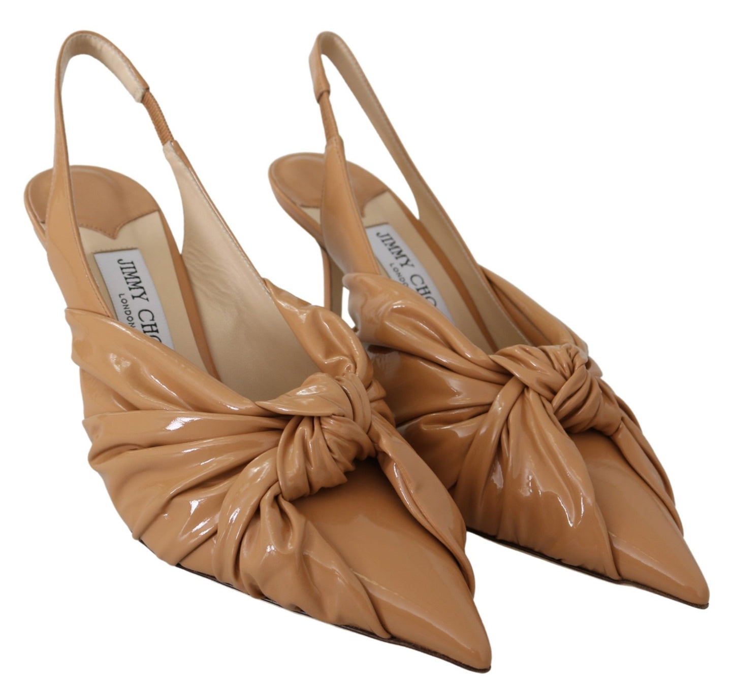  - Elegant Pointed Toe Leather Pumps