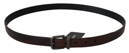 Elegant Leather Belt in Classic Brown - The Luxe Alliance