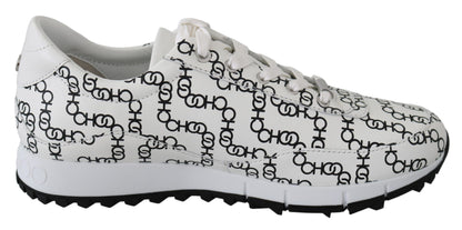  - Elegant Monochrome Leather Sneakers