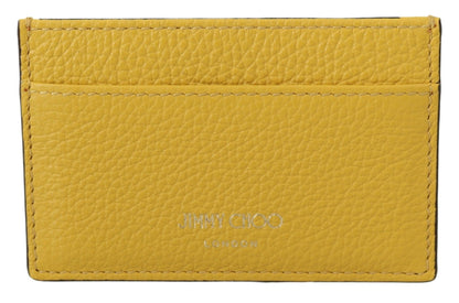  - Sunshine Yellow Leather Card Holder