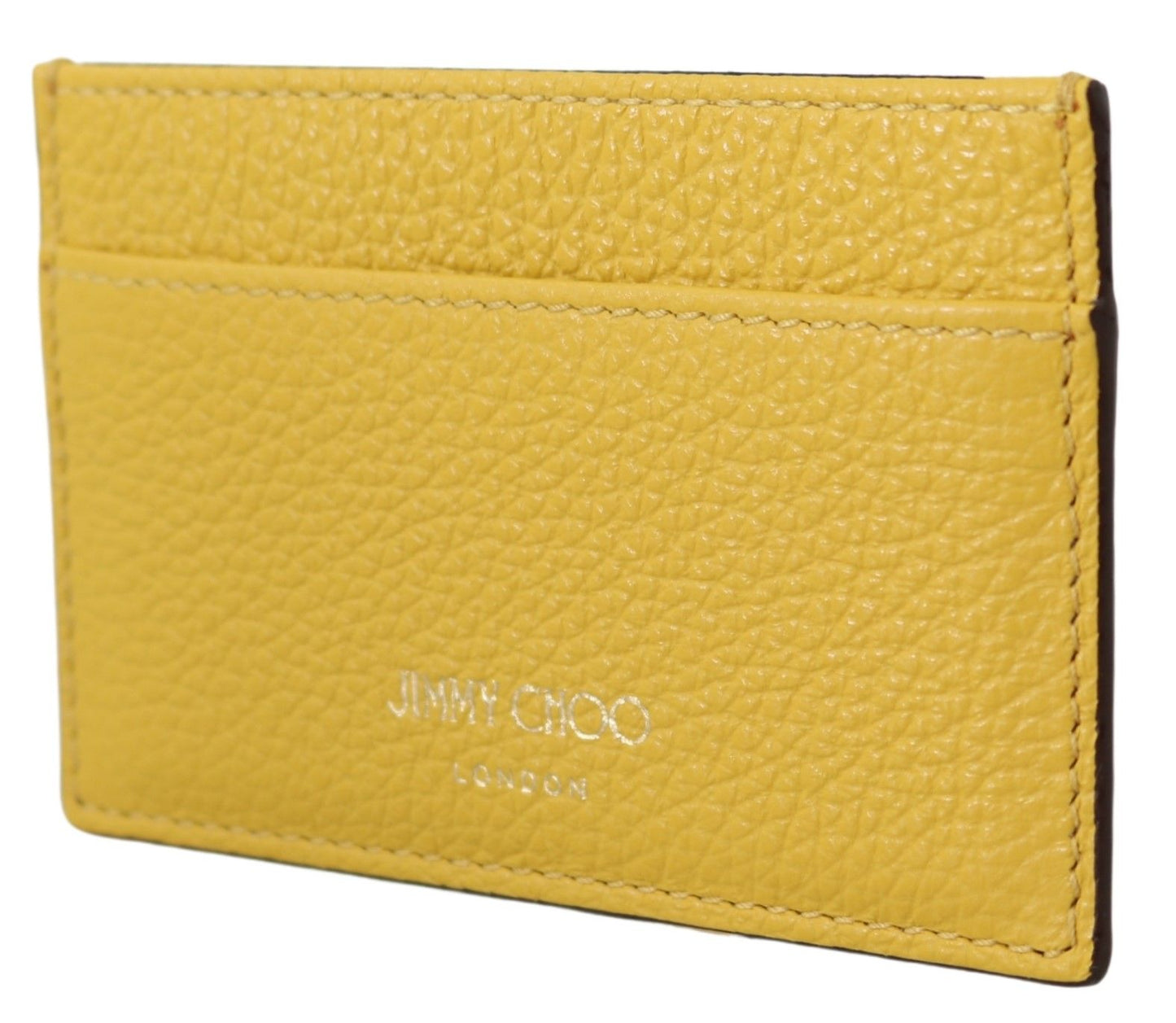  - Sunshine Yellow Leather Card Holder