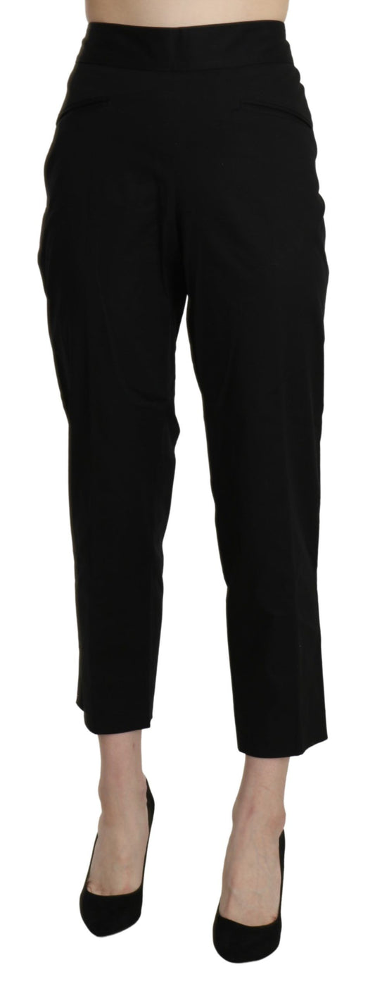  - Elegant High Waist Cropped Pants