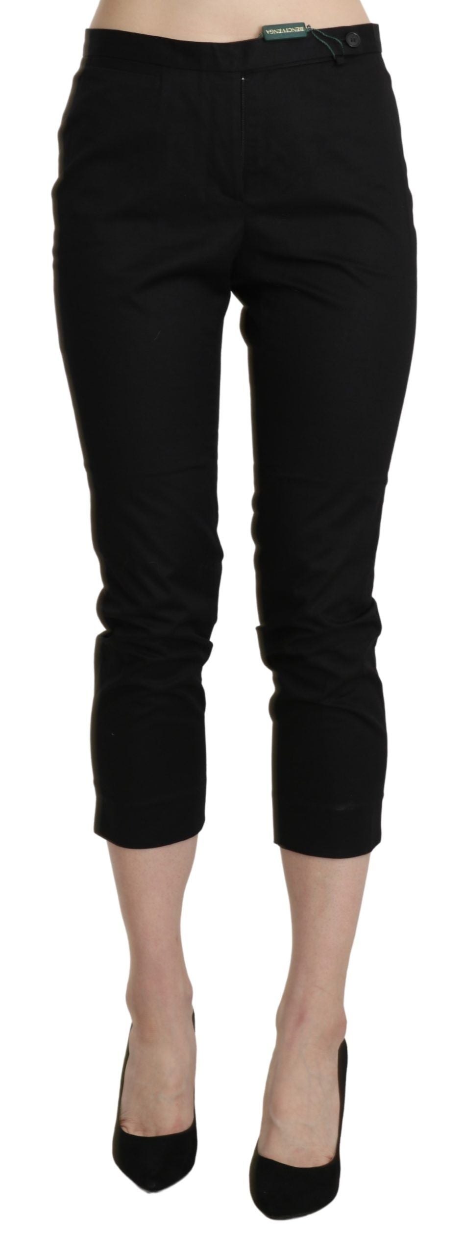  - Elegant High Waist Skinny Cropped Pants