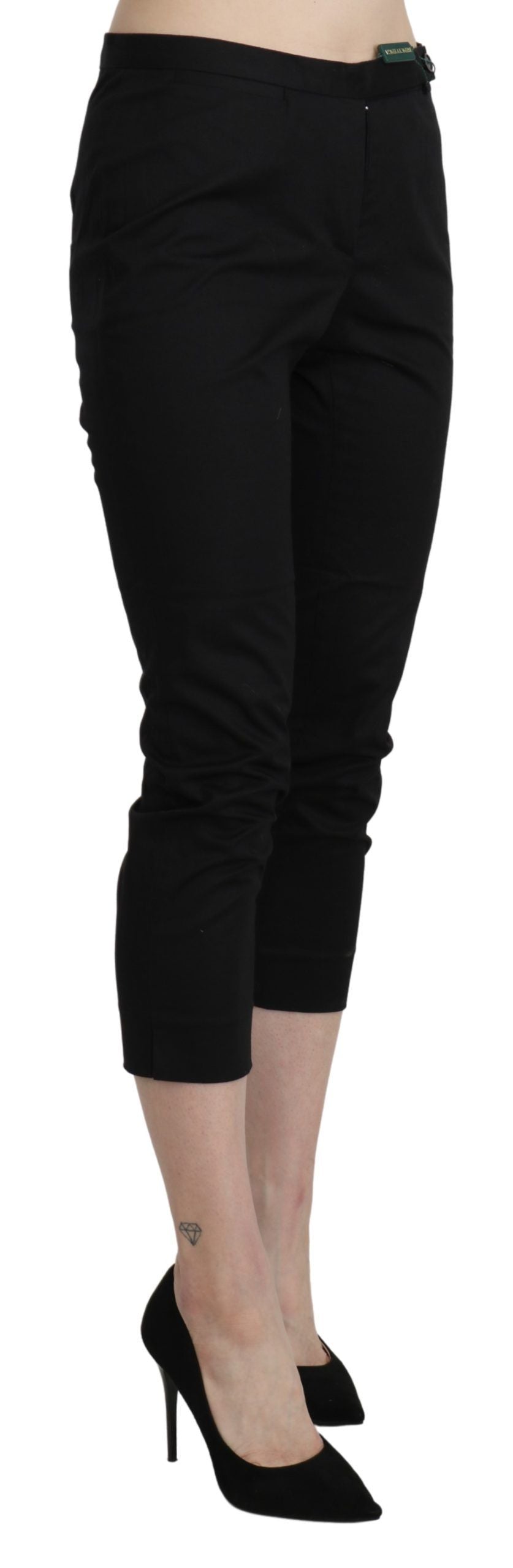  - Elegant High Waist Skinny Cropped Pants