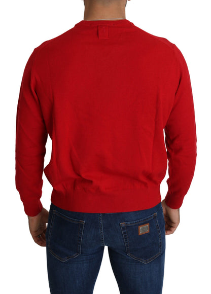  - Iconic Embroidered Red Wool Sweater