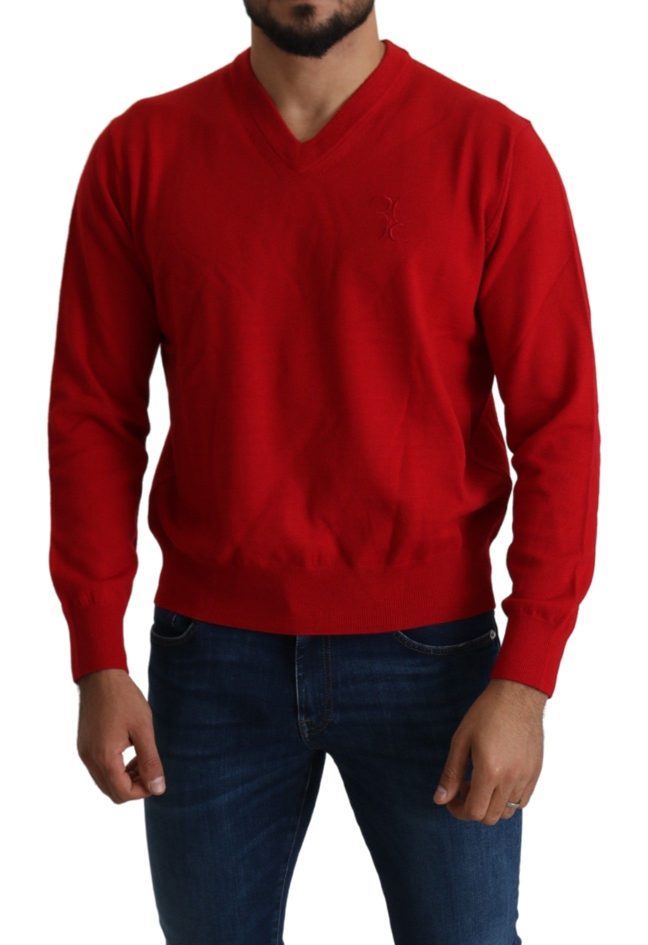  - Iconic Embroidered Red Wool Sweater