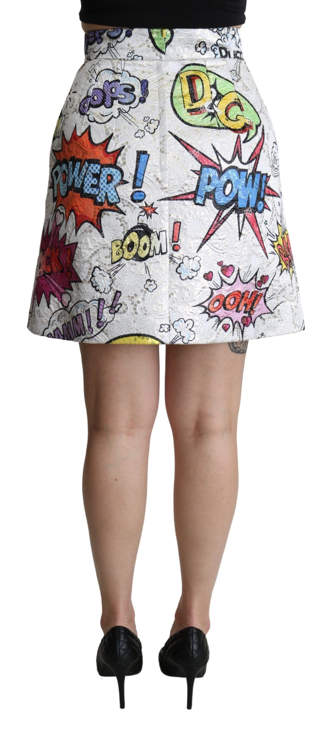  - Chic Cartoon Brocade Mini Skirt