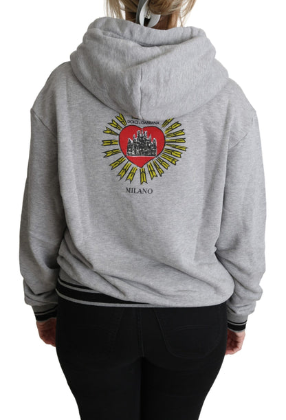  - Exclusive Hooded Gray Cotton Sweater