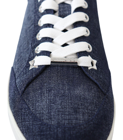  - Chic Slip-On Blue Denim Suede Sneakers