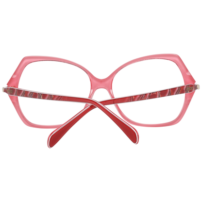 Emilio Pucci Red Women’s Optical Frames – Luxurious 54mm