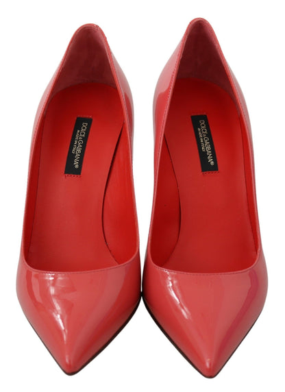  - Elegant Dark Pink Patent Leather Pumps