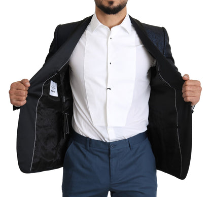  - Elegant Martini Blue Slim Fit Blazer