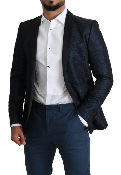  - Elegant Martini Blue Slim Fit Blazer