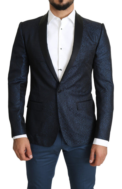  - Elegant Martini Blue Slim Fit Blazer