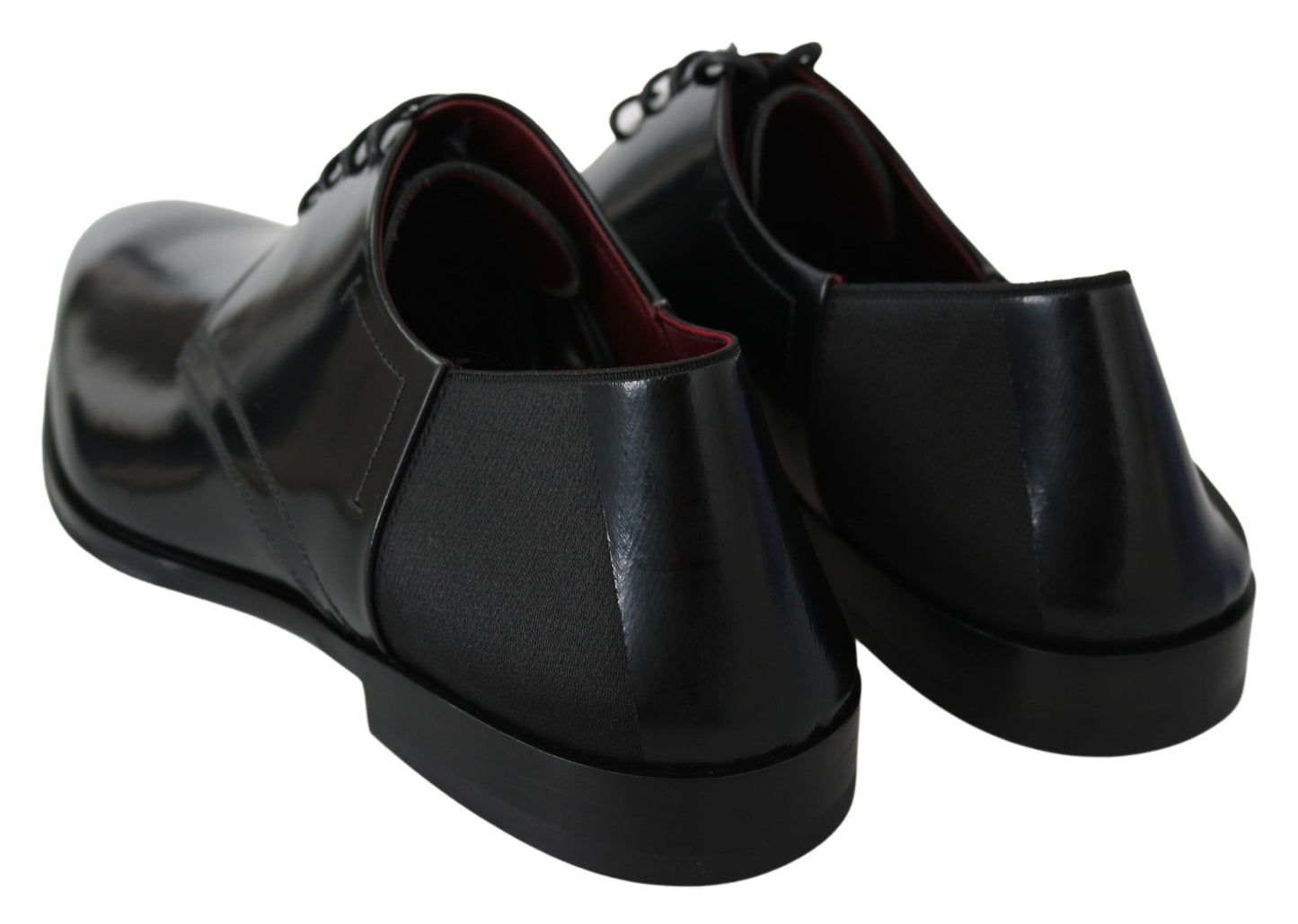  - Elegant Black Leather Derby Shoes