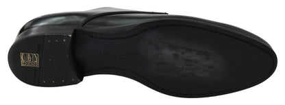  - Elegant Black Leather Derby Shoes