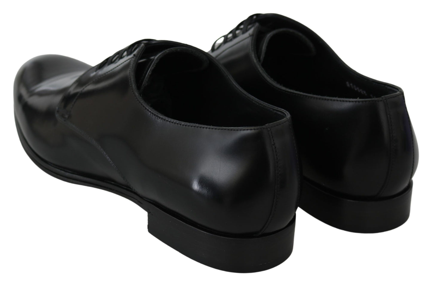  - Elegant Black Leather Derby Shoes