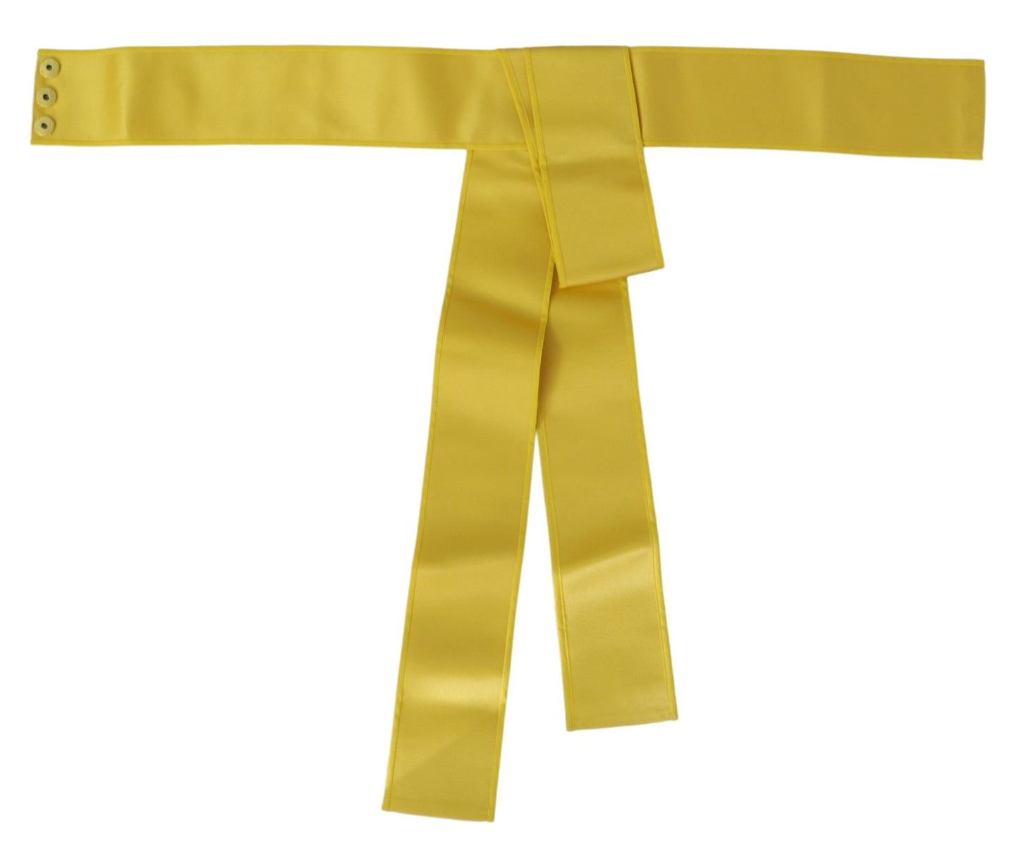  - Chic Silk Yellow Women's Elegant Belt