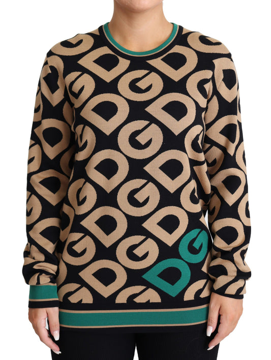  - Elegant Multicolor Wool Blend Sweater