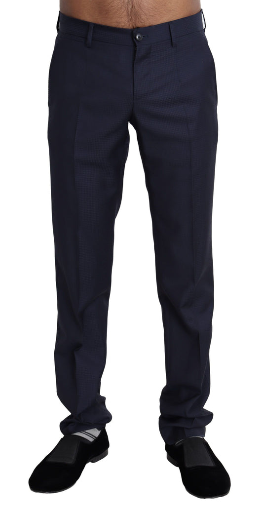  - Elegant Slim Fit Wool Blend Dress Pants