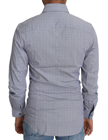  - Sicilia Slim Fit Polka Dot Cotton Blend Shirt