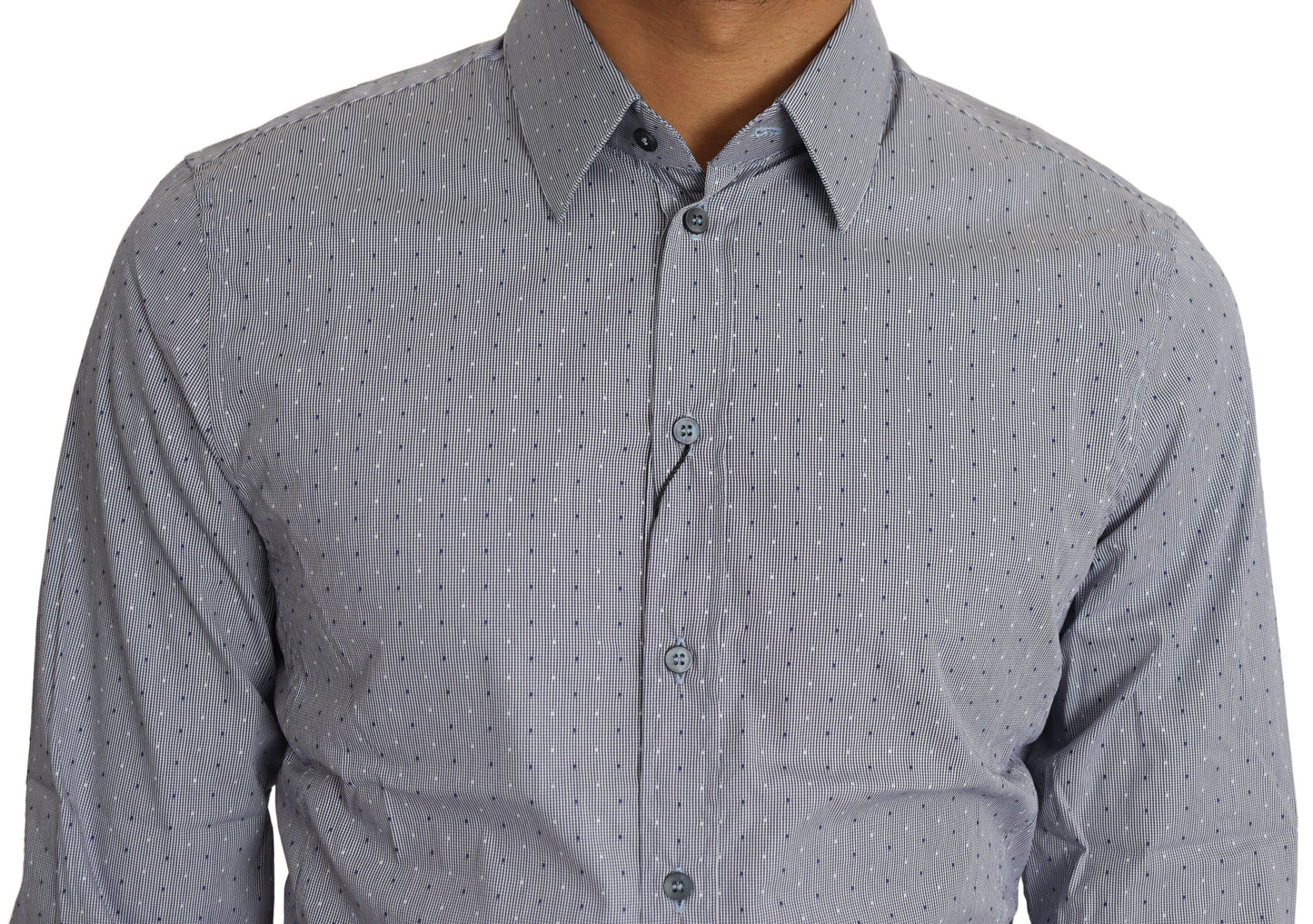  - Sicilia Slim Fit Polka Dot Cotton Blend Shirt