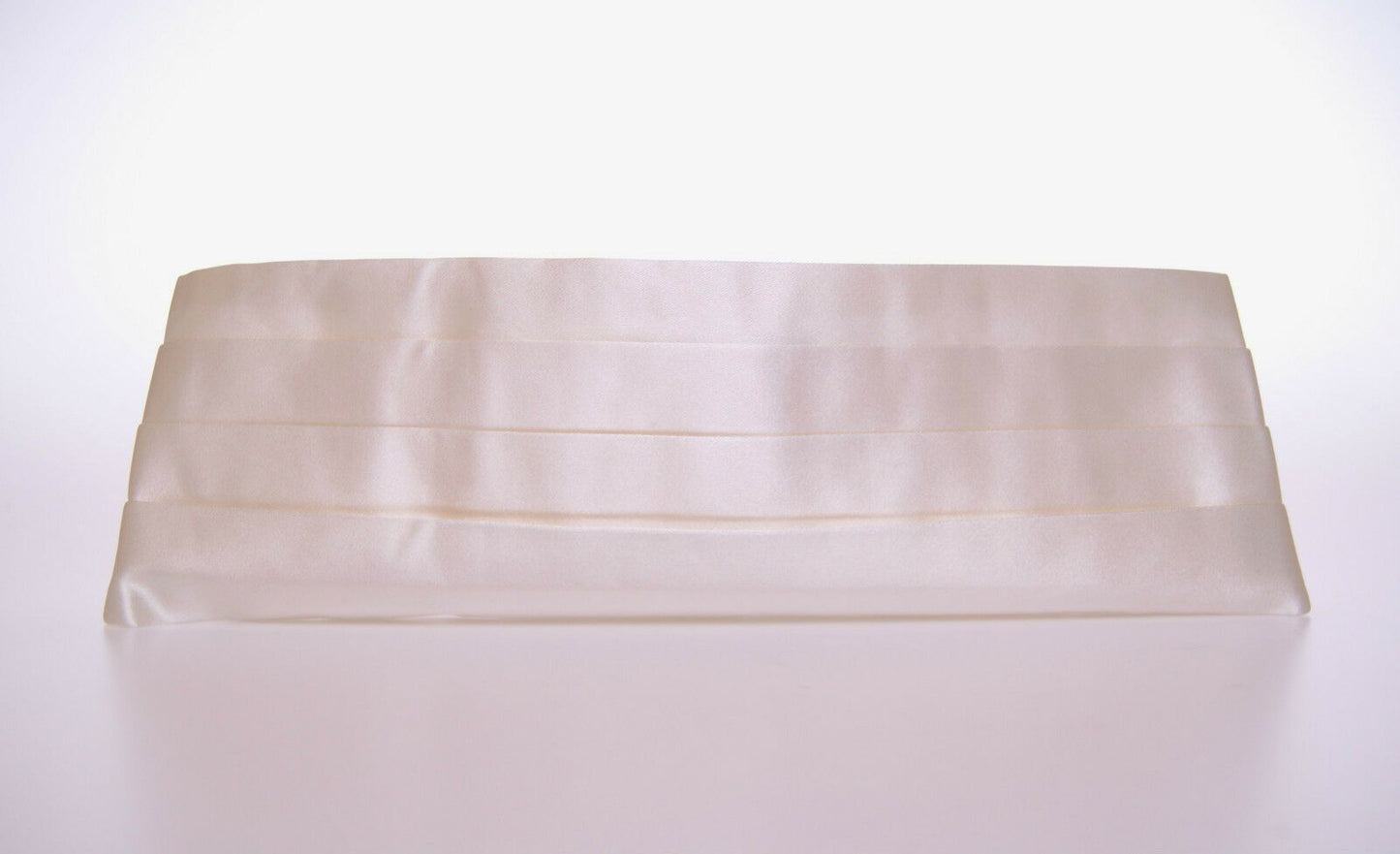  - Elegant White Silk Cummerbund