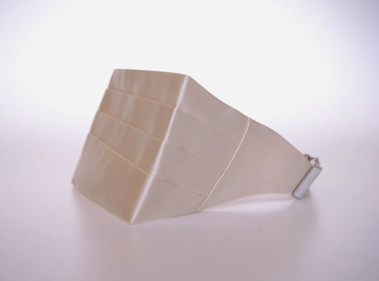  - Elegant White Silk Cummerbund