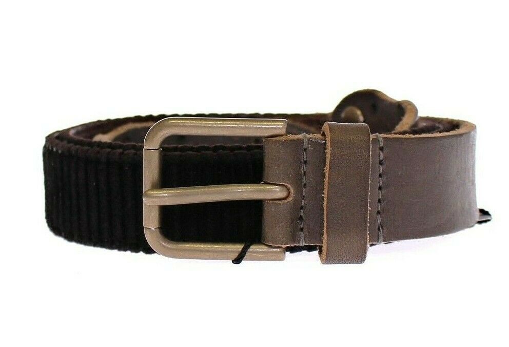  - Elegant Leather-Cotton Fusion Men's Belt